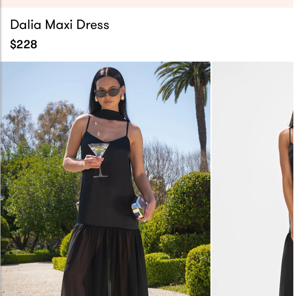 Show Me Your MuMu Black Dalia Maxi Dress